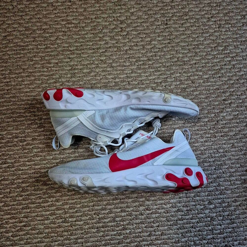 Nike React Element 55 White University Red - image 1